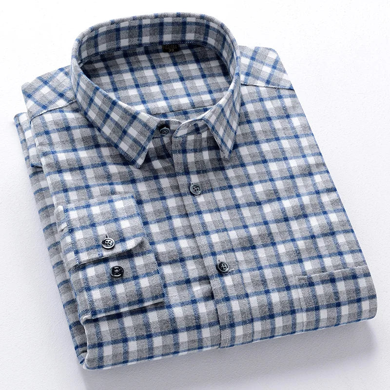 Striped Cotton Long Sleeve Shirt