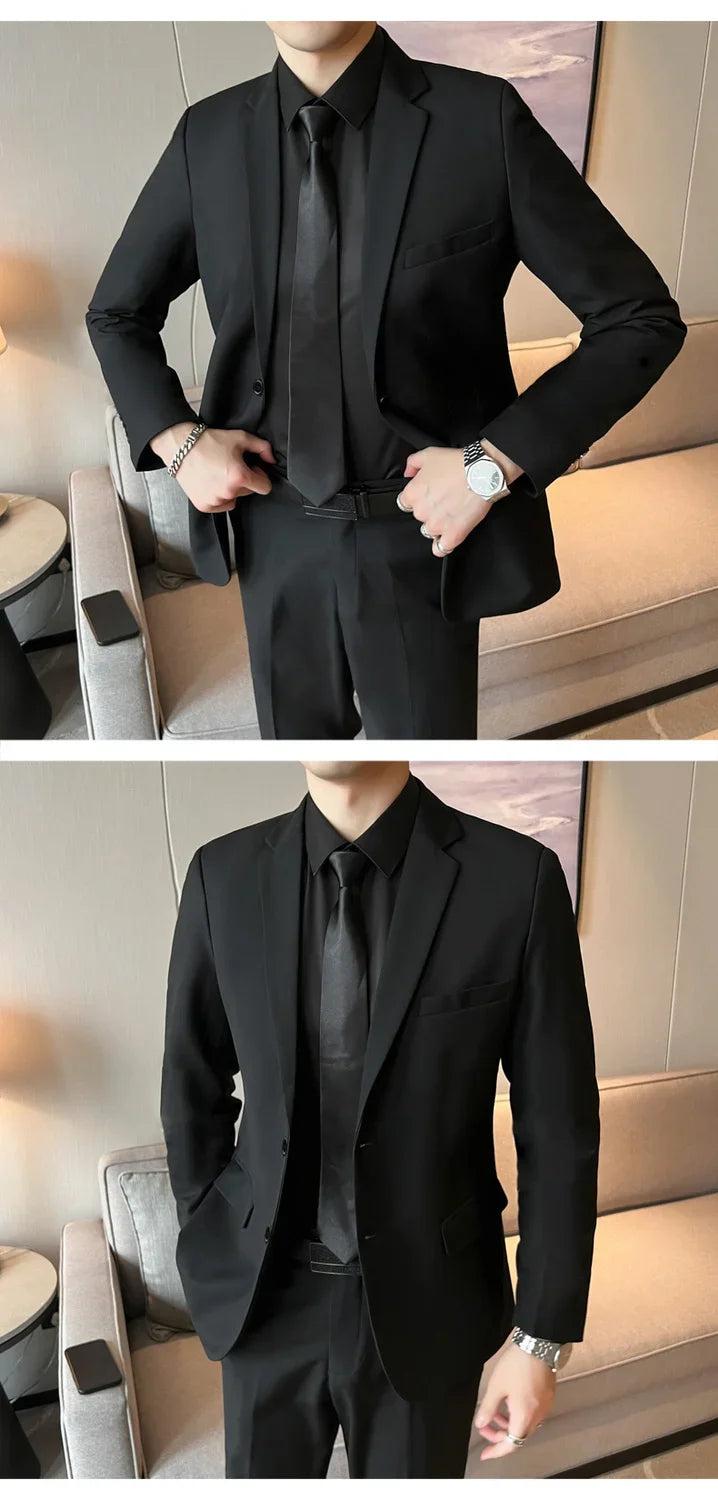Korean Slim Business Suit Set