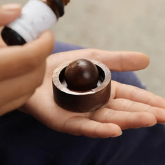 Car & Home Essential Oil Diffuser - Made of Wood Mini Cute Natural Fragrance Diffuser Suitable for Bedroom Living Room Bathroom