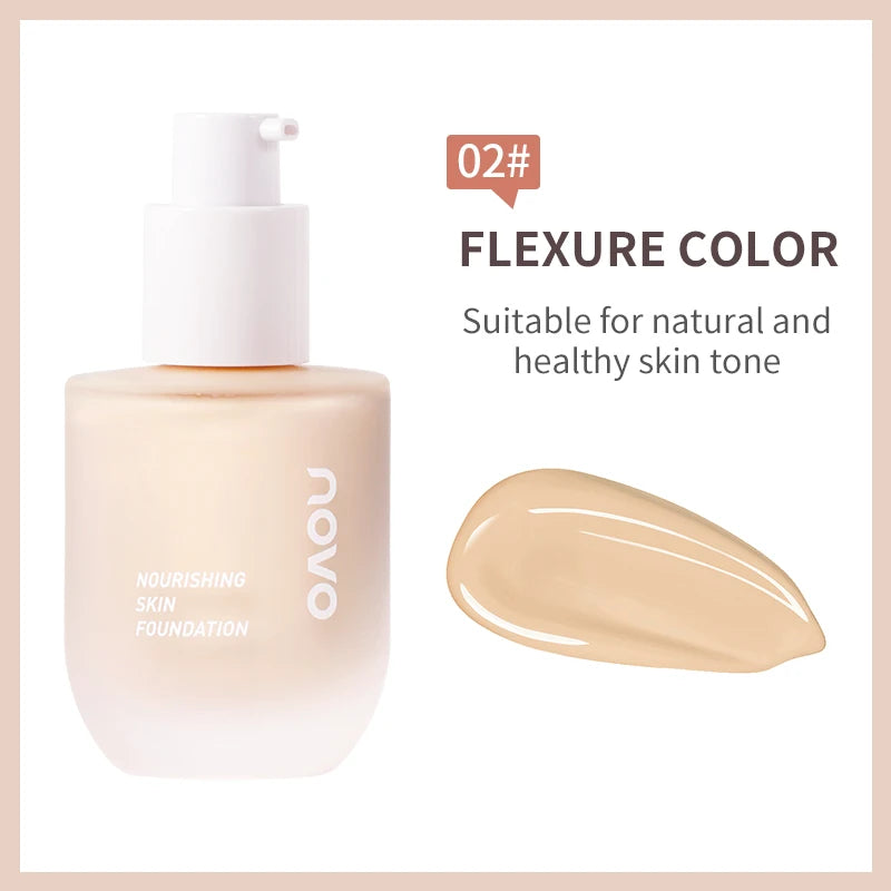 NOVO Moisturizing Lightweight Foundation Make-Up Can Create Natural And Soft Skin With Good Makeup Holding And Blemish Effect,