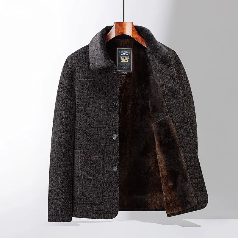 Modern Wool Blend Trench Coat