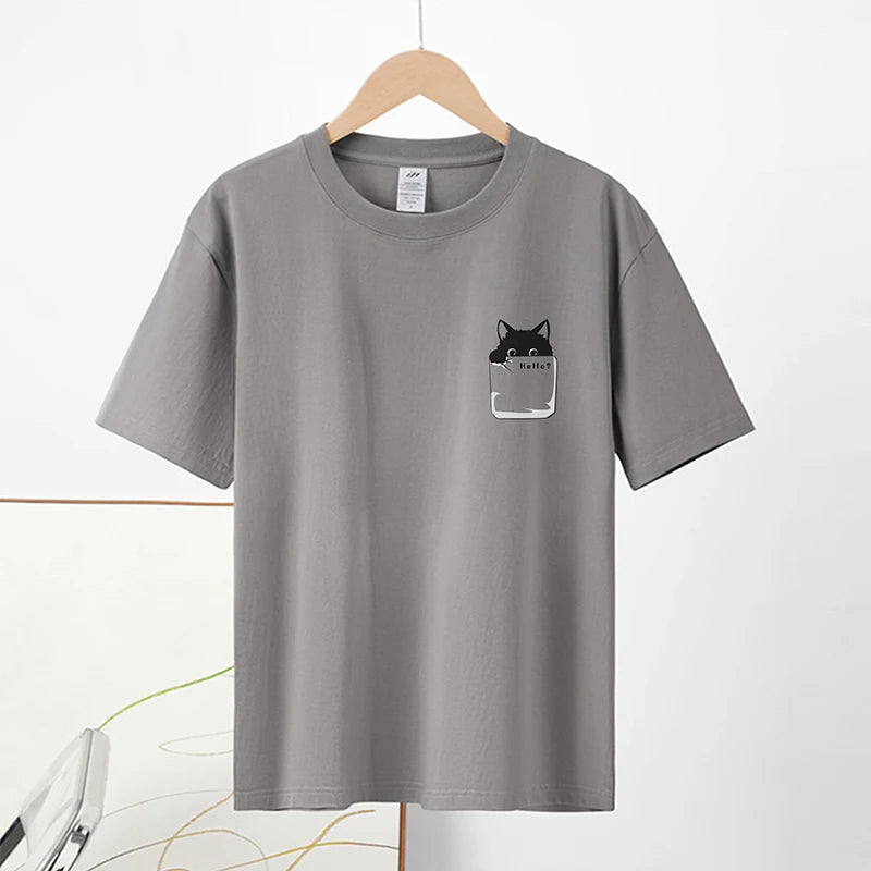 Pure Cotton Cat Graphic Tee
