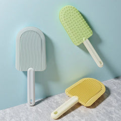 Dual-Sided Pet Grooming Brush: Detangling & Shedding Tool on One Side, Gentle Massage Bristles on the Reverse - for Pets