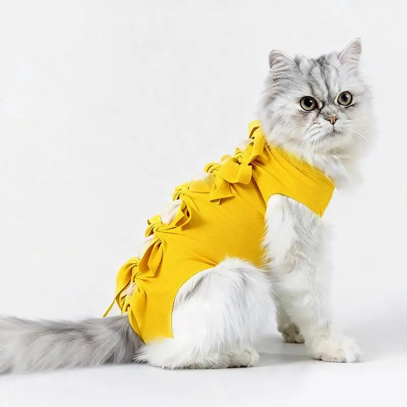 Pet Neutering Suit Cat Postoperative Recovery Clothes Anti-Licking Adjustable Wound Protective Clothing Pet Supplies