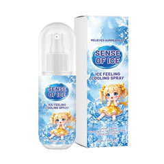 50ml Cooling Spray Body Instant Cooling Mist Long Lasting Non Sticky Heat Relief Face Skin Clothing Sports Travel Hiking