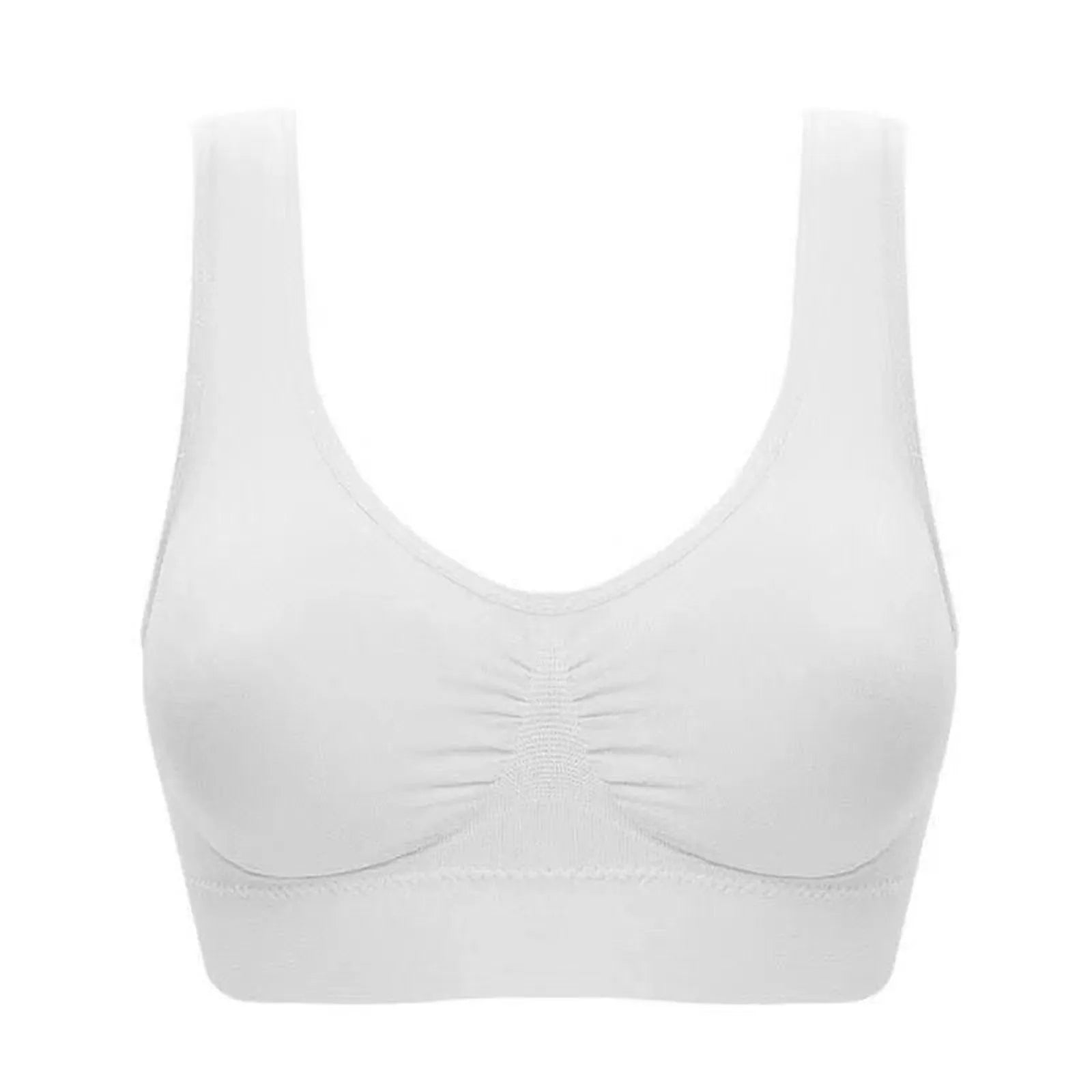 3 Pack Women Sports Bra Wirefree Yoga Bras Tank Top High Intensity Push Up Three Color Solid Color Elastic Sports Bra