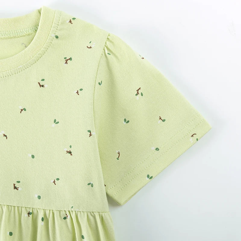 Embroidered Floral Summer Girls Dress