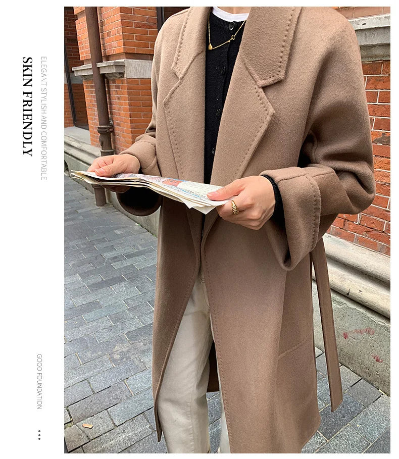 Double Faced Wool Korean Coat