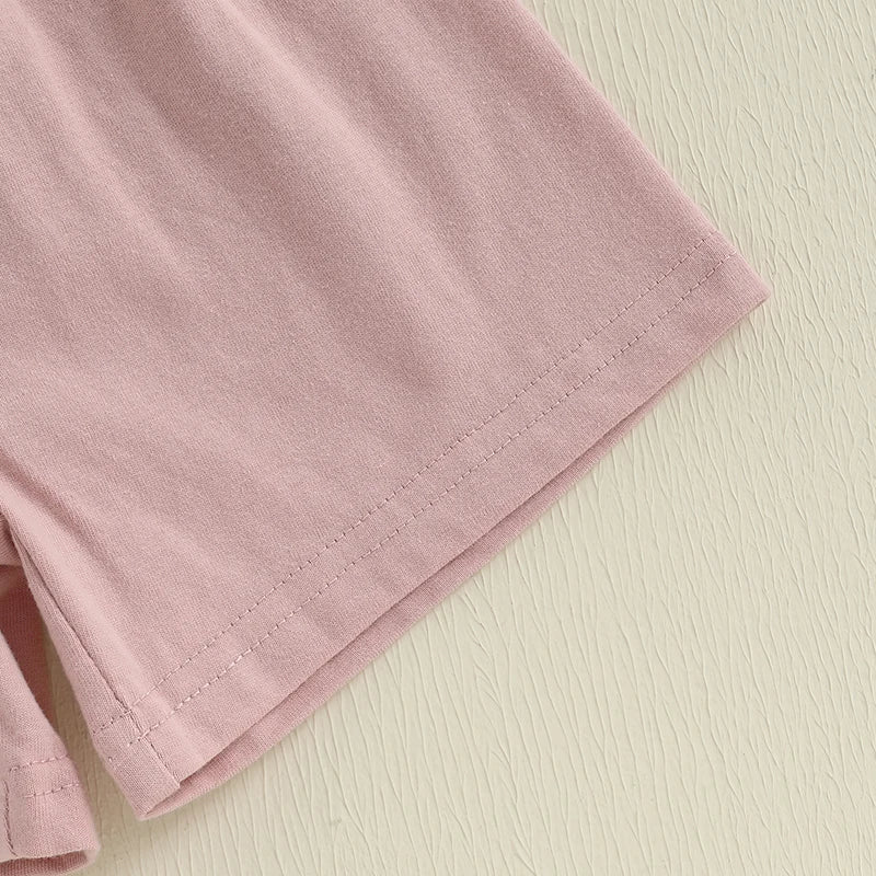 Waffle Pajama Shorts Set