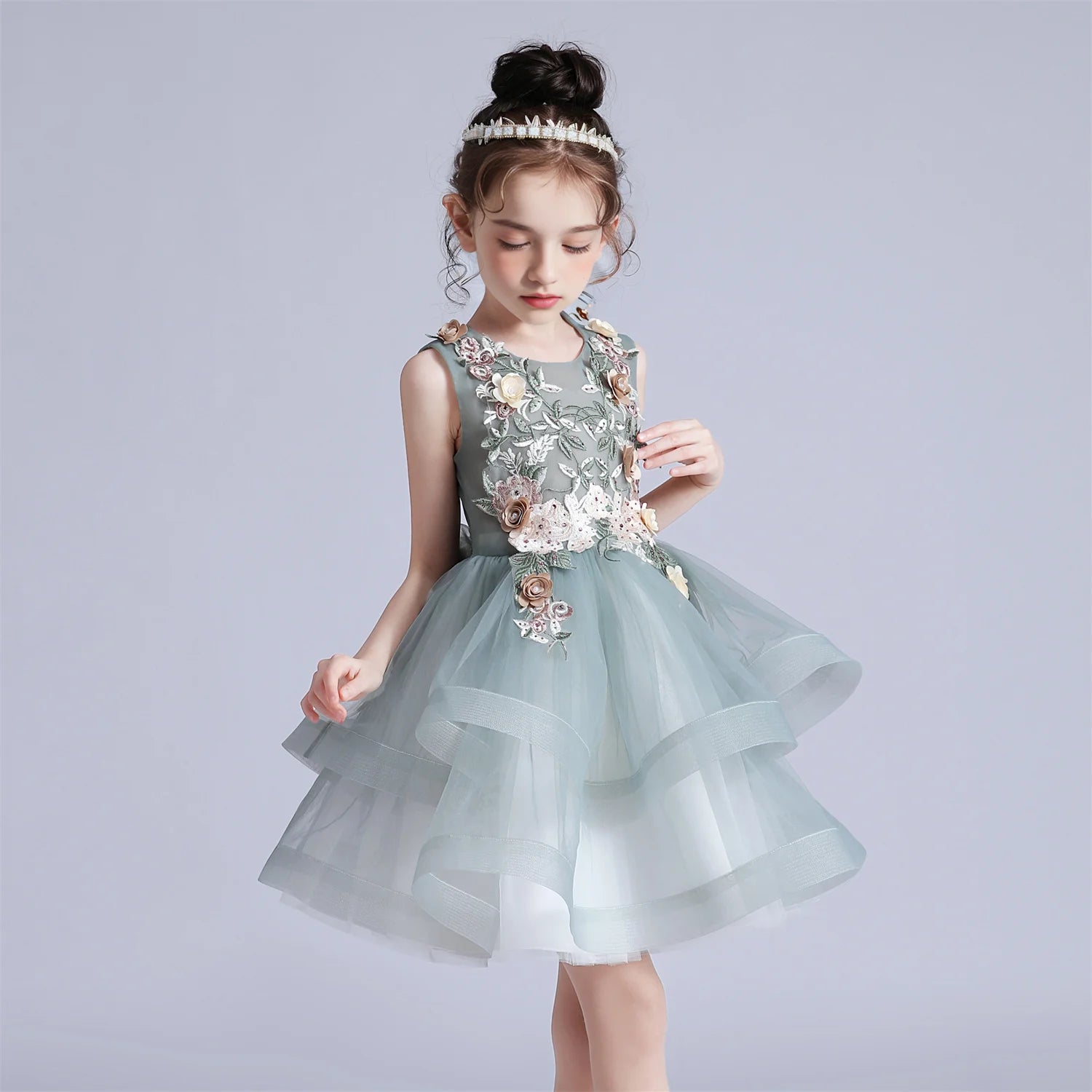 Pearl Cake Princess Party Dress