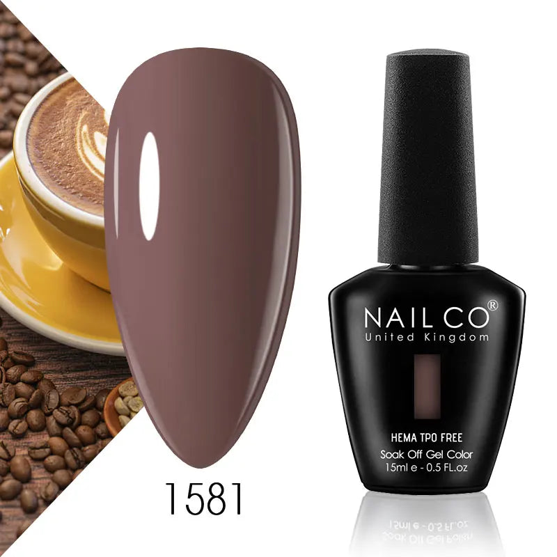 NAILCO 15ml Nail Gel Polish Semi Permanent UV Varnish Nails Art Gel Vernis Manicure TOP BASE Nails Products Supplies Equipment