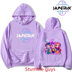 Anime Print Casual Warm Hoodie