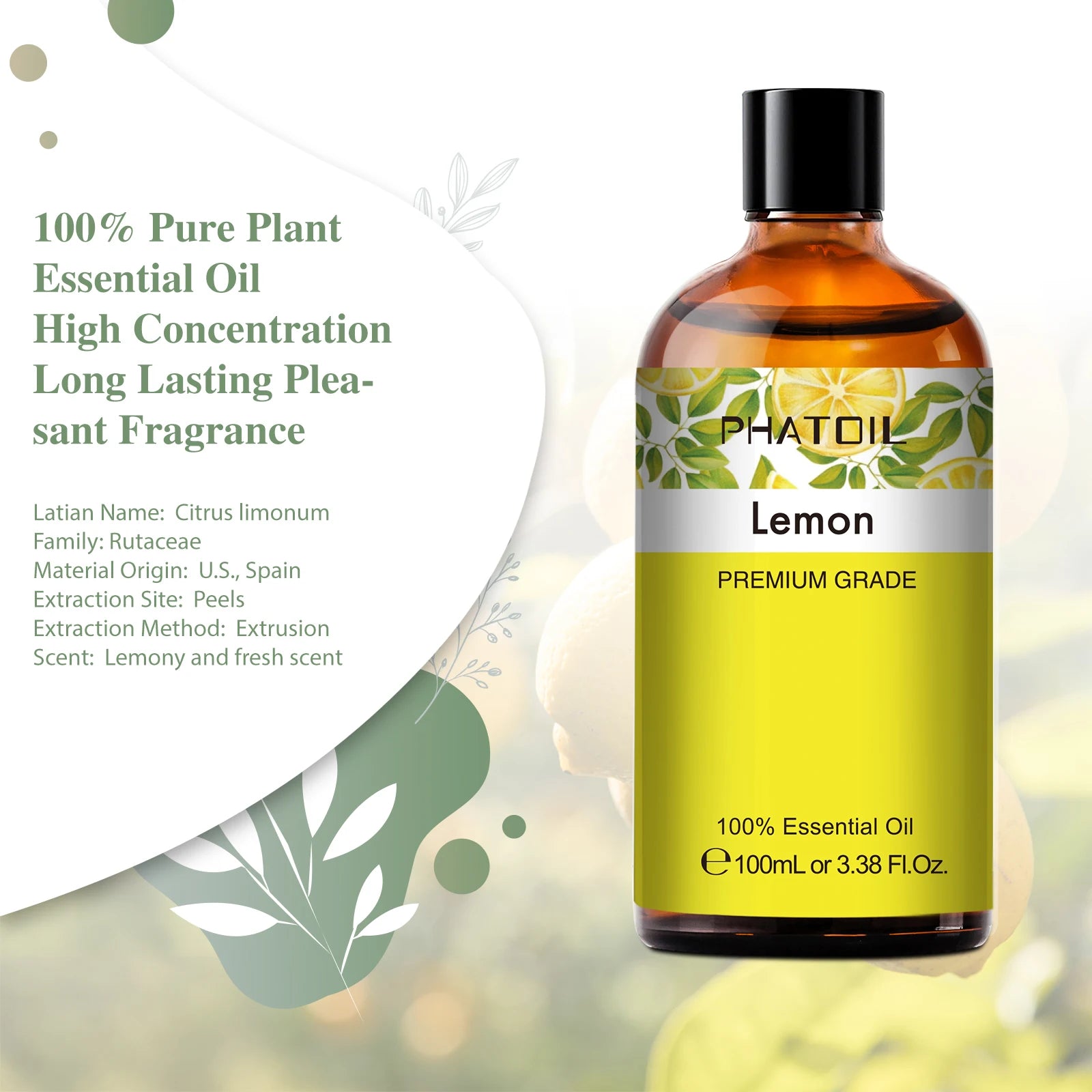 Pure Botanical Aromatherapy Essential Oil