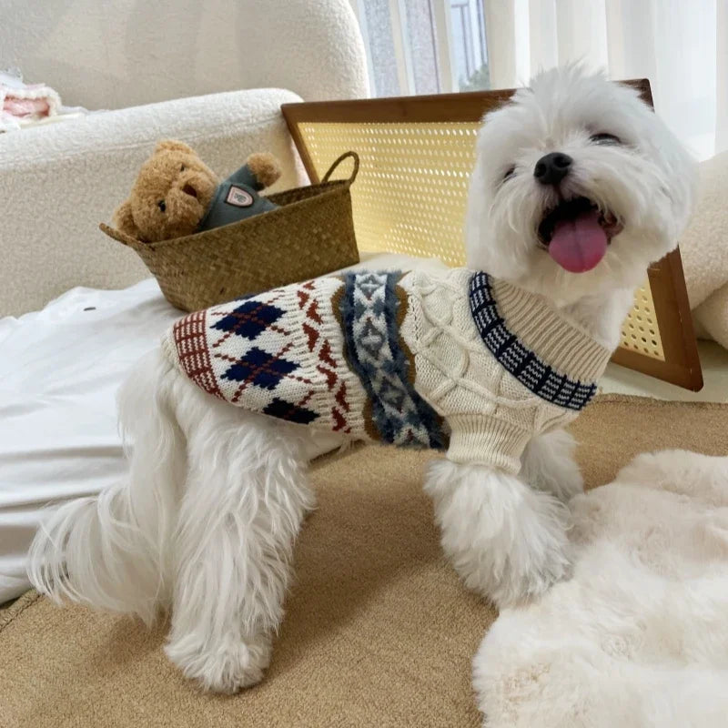Dog Clothes Pet Sweater Knitted Pullovers Sweaters for Small Medium Dogs Chihuahua Puppy Pet Sweater Yorkshire Pure Dog Sweaters