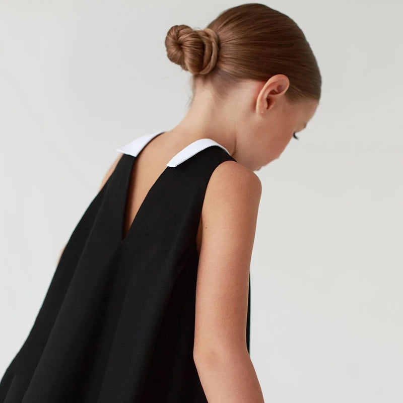 Elegant Black Girls Party Dress
