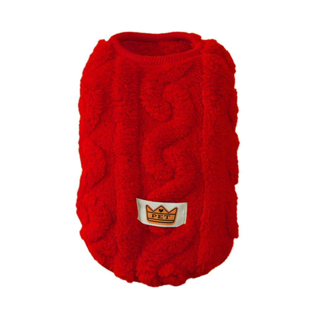 Soft Fleece Pet Vest Swater for Small Dogs Cats Autumn Winter Warm Puppy Clothes Pullover Chihuahua Rabbit Costume Pet Apparel