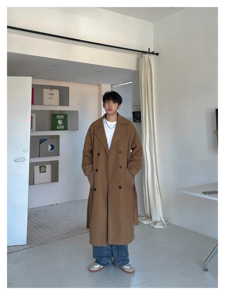 Winter Woolen Long Trench Coat