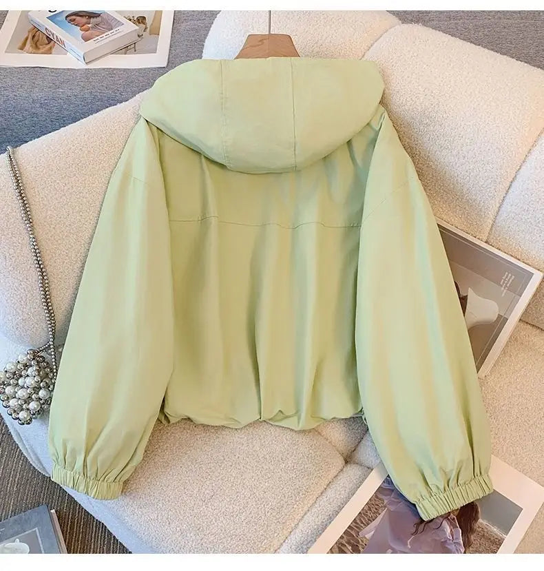 Hooded Casual Zipper Workwear Jacket