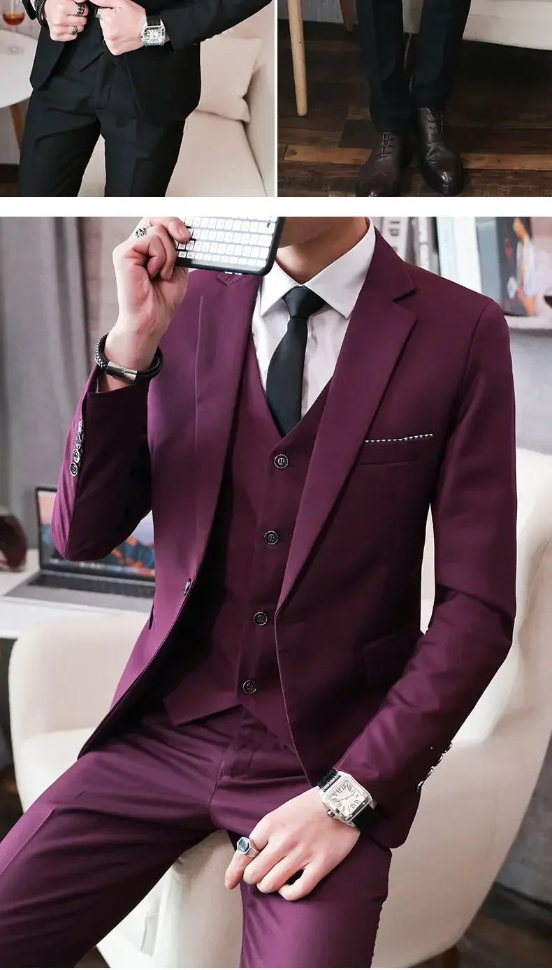 British Style Three Piece Suit
