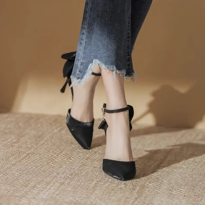 Pearl Strap Wedding High Heels