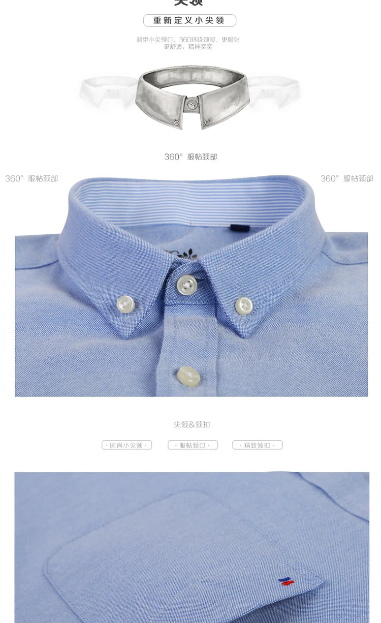 Slim Striped Office Shirt Men