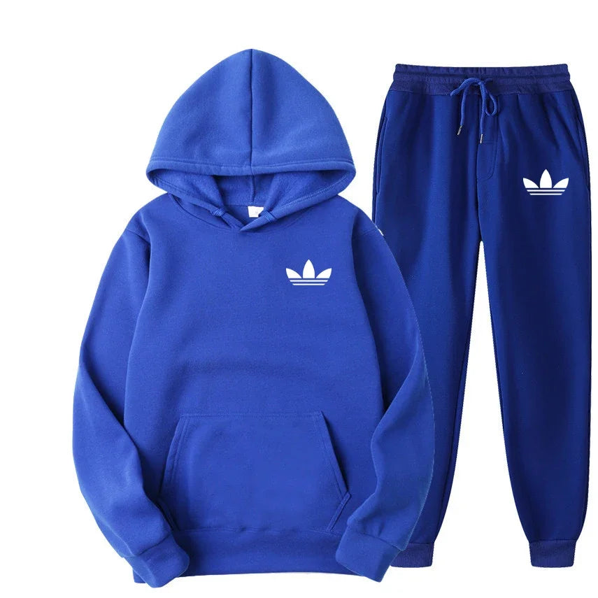 2025 New Men's Fashion Casual Tracksuits Outdoor Jogging Hooded Sets Sports Luxury Hoodie + Pants Suit Clothing