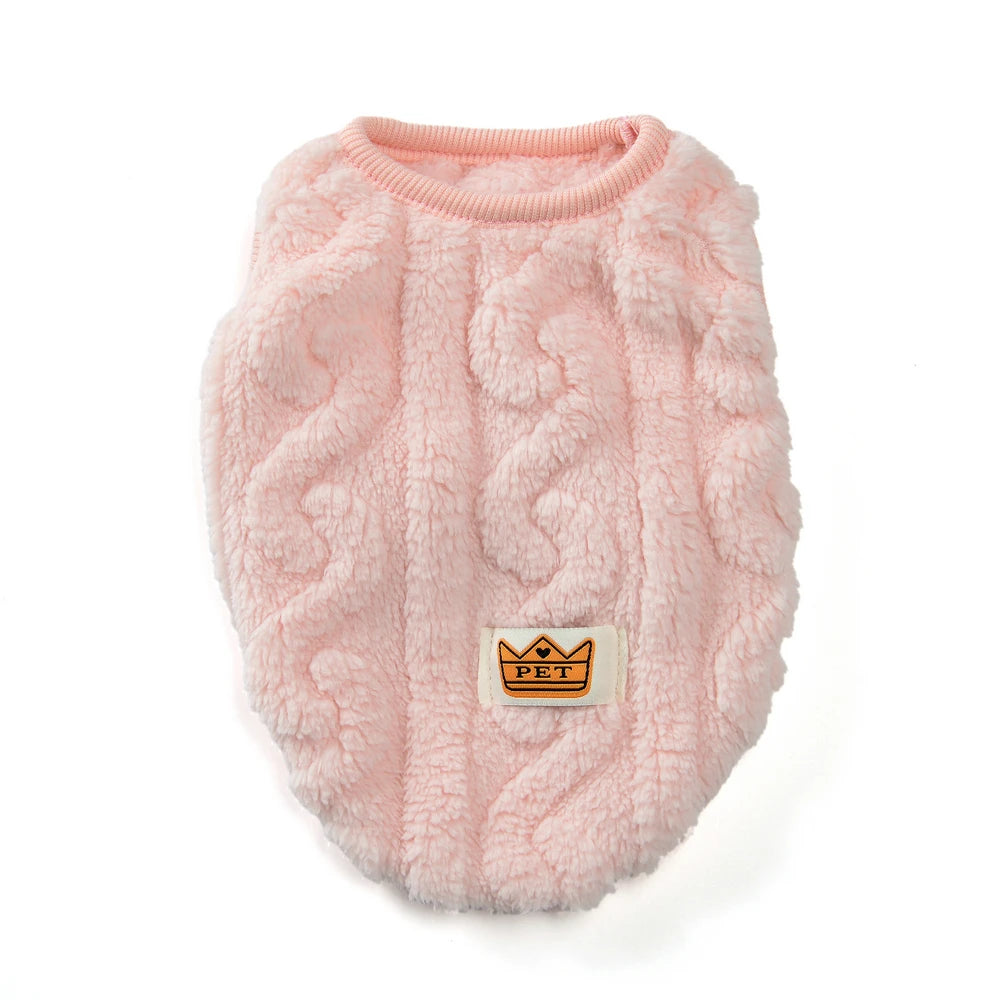 Soft Fleece Pet Vest Swater for Small Dogs Cats Autumn Winter Warm Puppy Clothes Pullover Chihuahua Rabbit Costume Pet Apparel