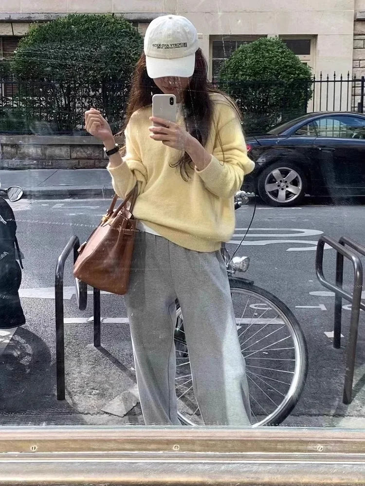 Wool Knitted Casual Pullover Sweater