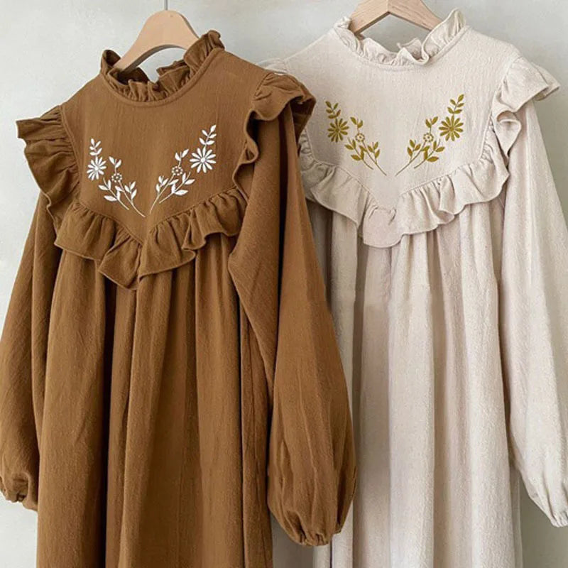 Mother Daughter Floral Long Sleeve Dress