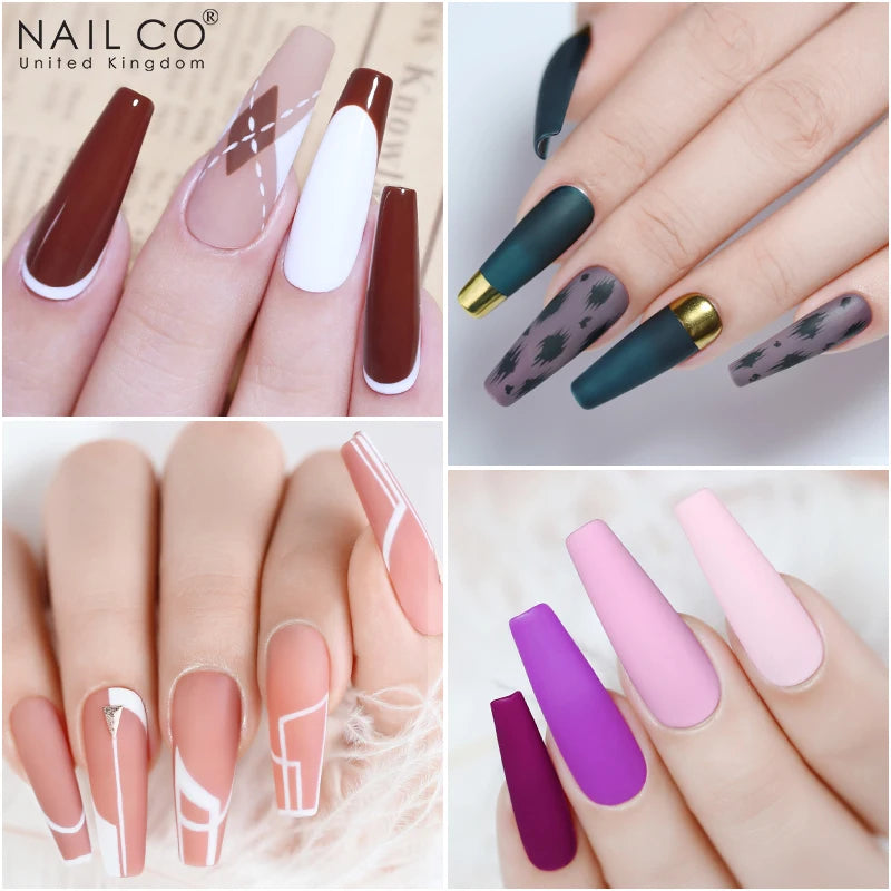 NAILCO 333 Colors Gel Nail Polish Semi Permanent Varnishes Nails Art Design Hybrid Soak Off Top Base Coat UV Gel Manicure 15ml
