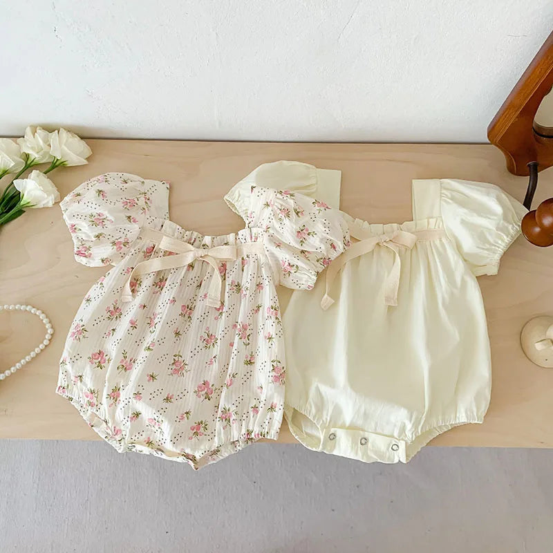 Floral Summer Baby Girl Romper