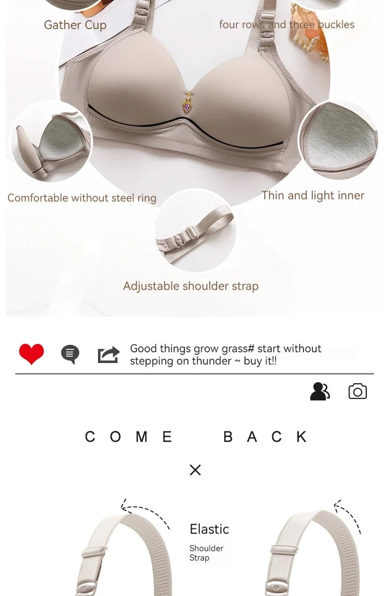 Teenage Girls Sports Bras Without Underwire  Comfortable  Breathable  With Non-magnetic Thin Cups  Suitable For All Seasons