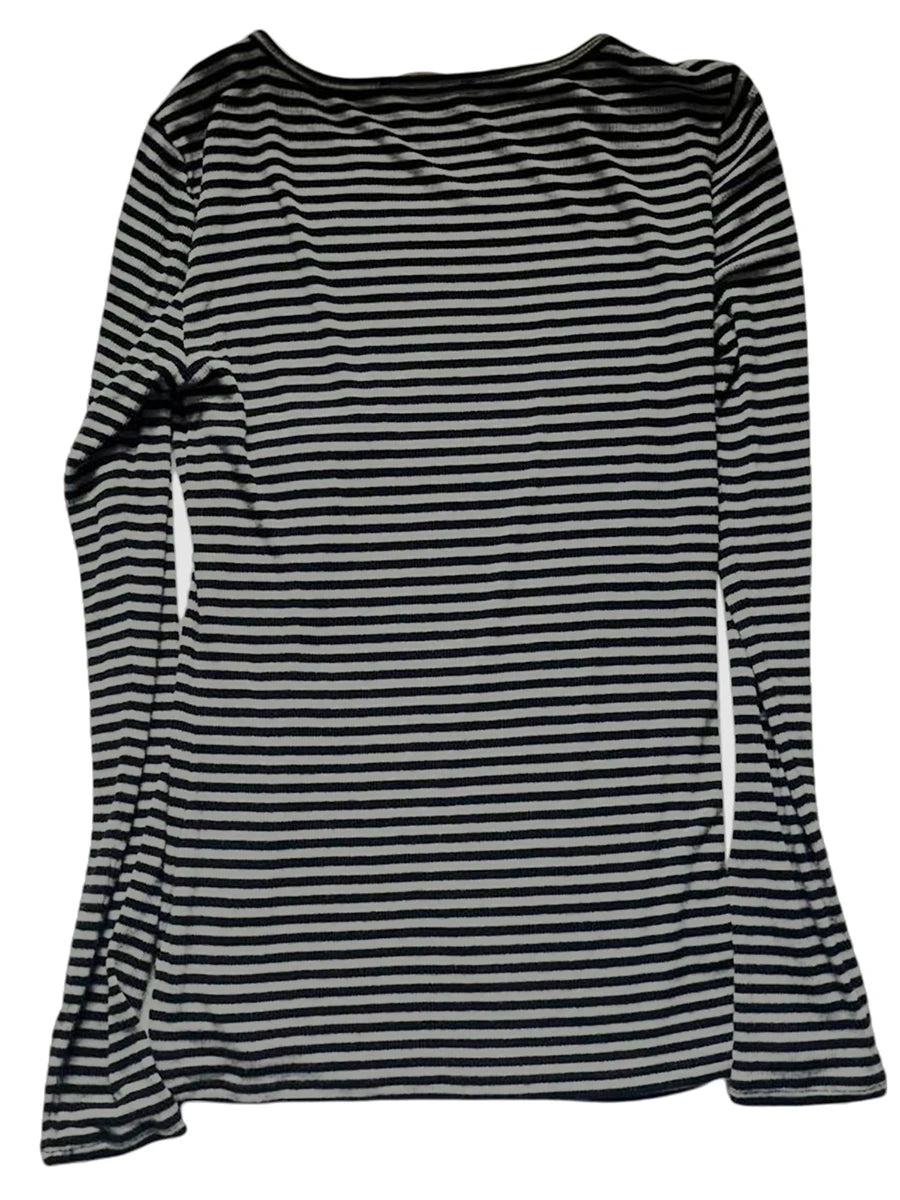 Striped Slim Long Sleeve Tee