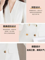 Belted A-Line Formal Suit Dress