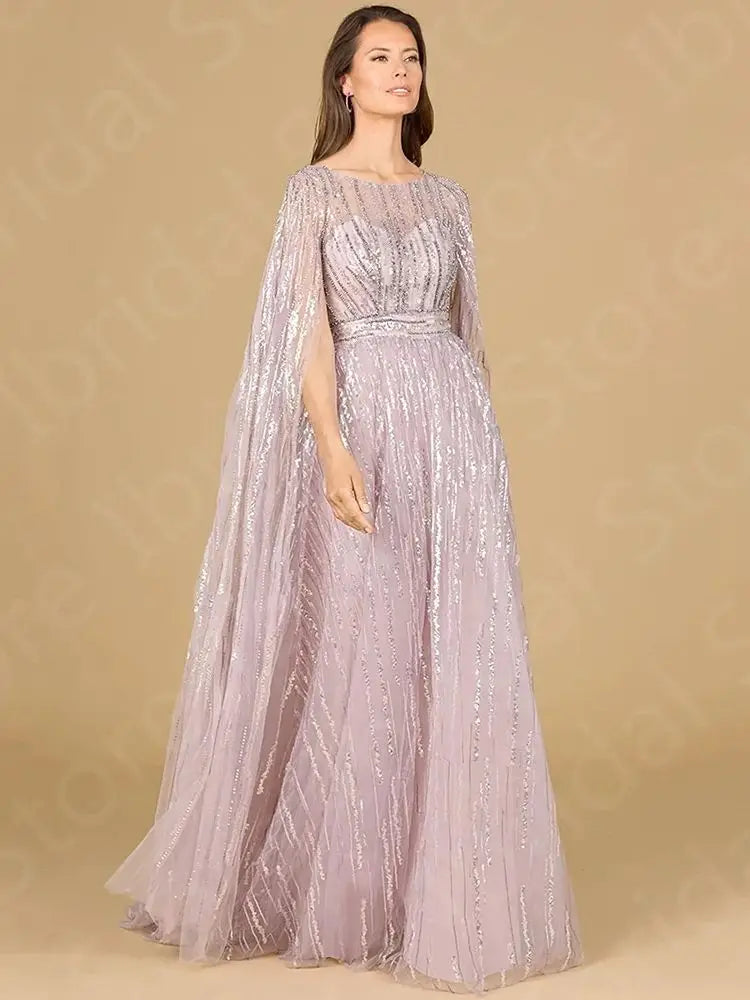 Sparkling Pink Mother Wedding Gown