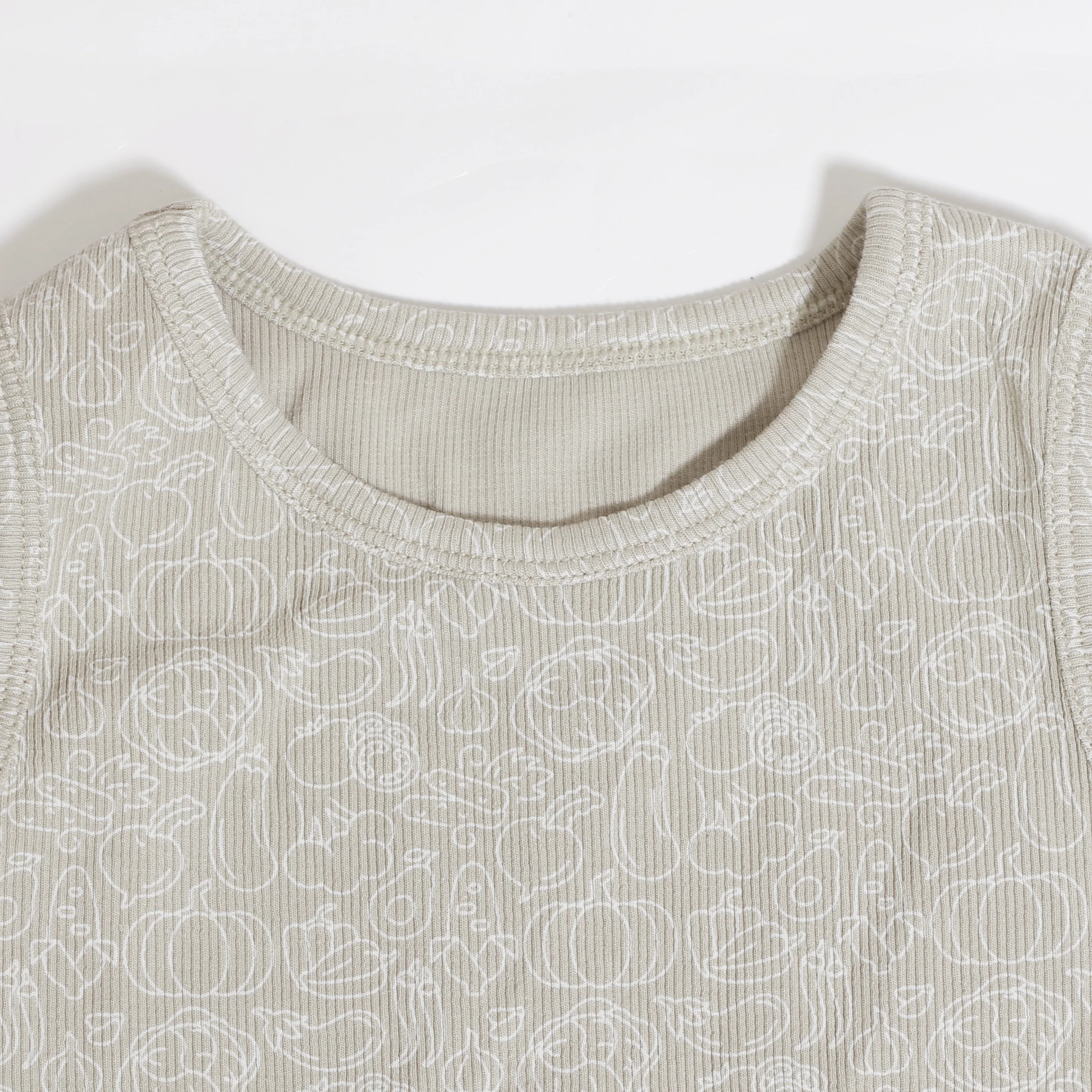 Ribbed Summer Kids Casual Set