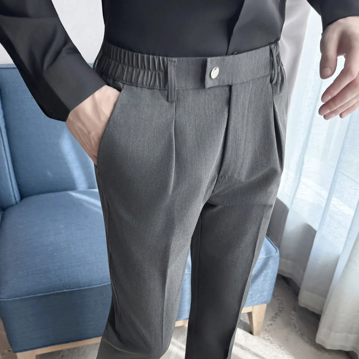 British Slim Fit Business Trousers