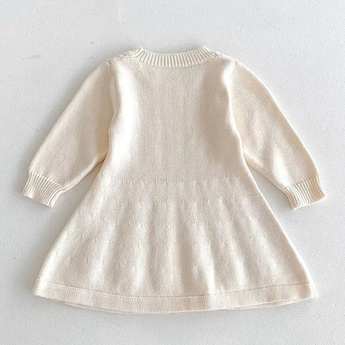 Knitted Princess Party Girls Dress