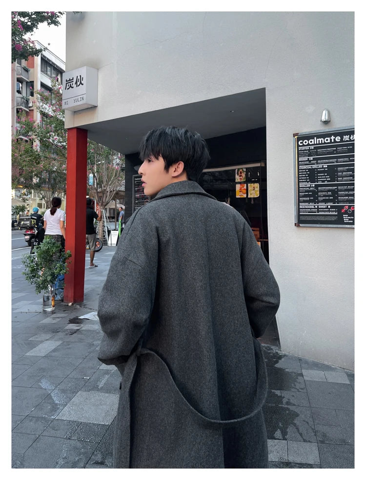 Winter Woolen Long Trench Coat