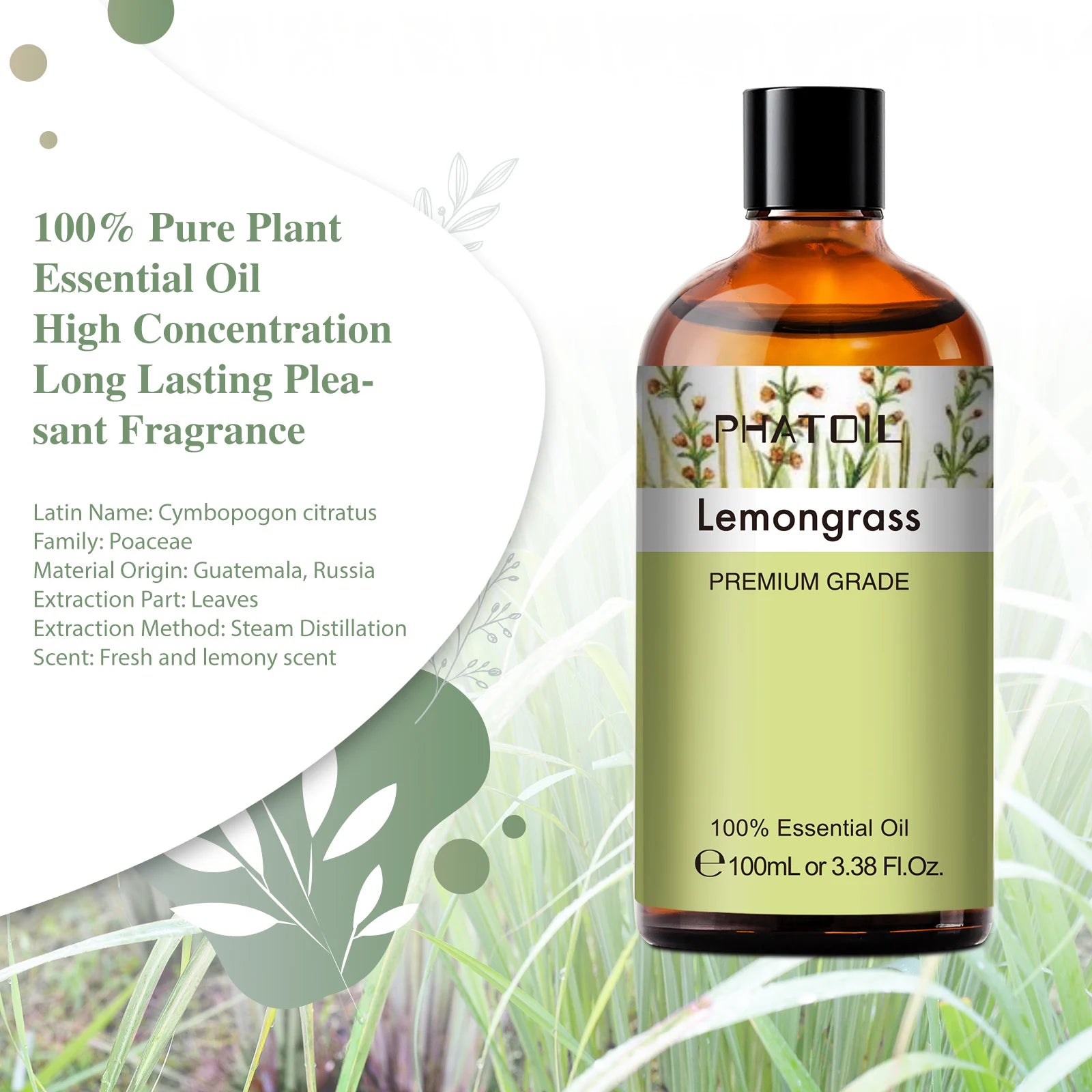 Pure Botanical Aromatherapy Essential Oil