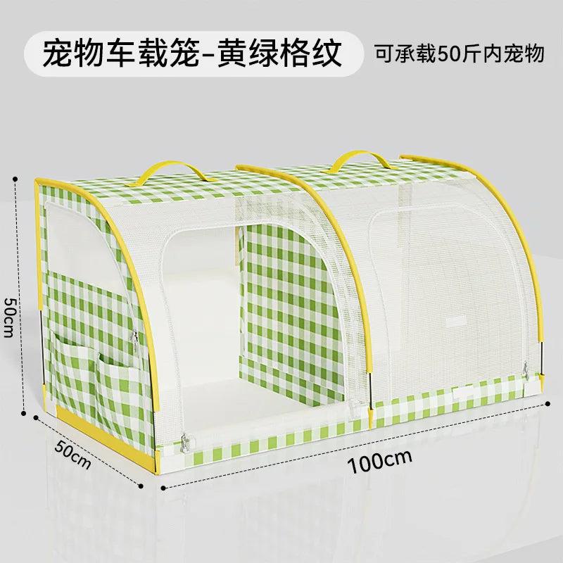 Pet Car Portable Dog Kennel Foldable Scratch Resistant Breathable Cat Bag for Outdoor Use Pet Cat Backpack Carrier