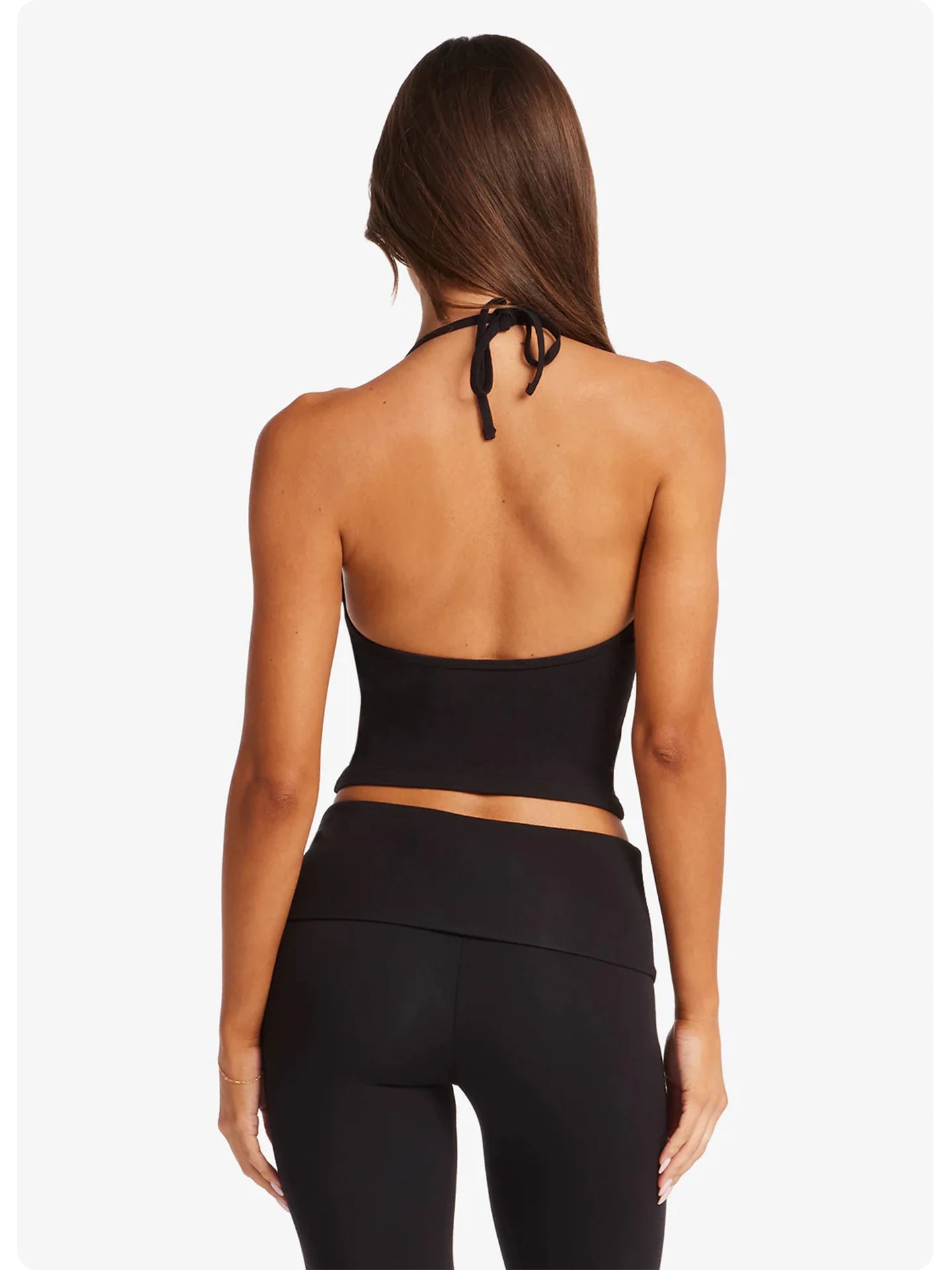 2 Piece Yoga Set Women Foldover Waist Flare Pants Bell Bottoms Tank Top Matching Set Gym Workout Fitness Wear Lounge Wear Suit