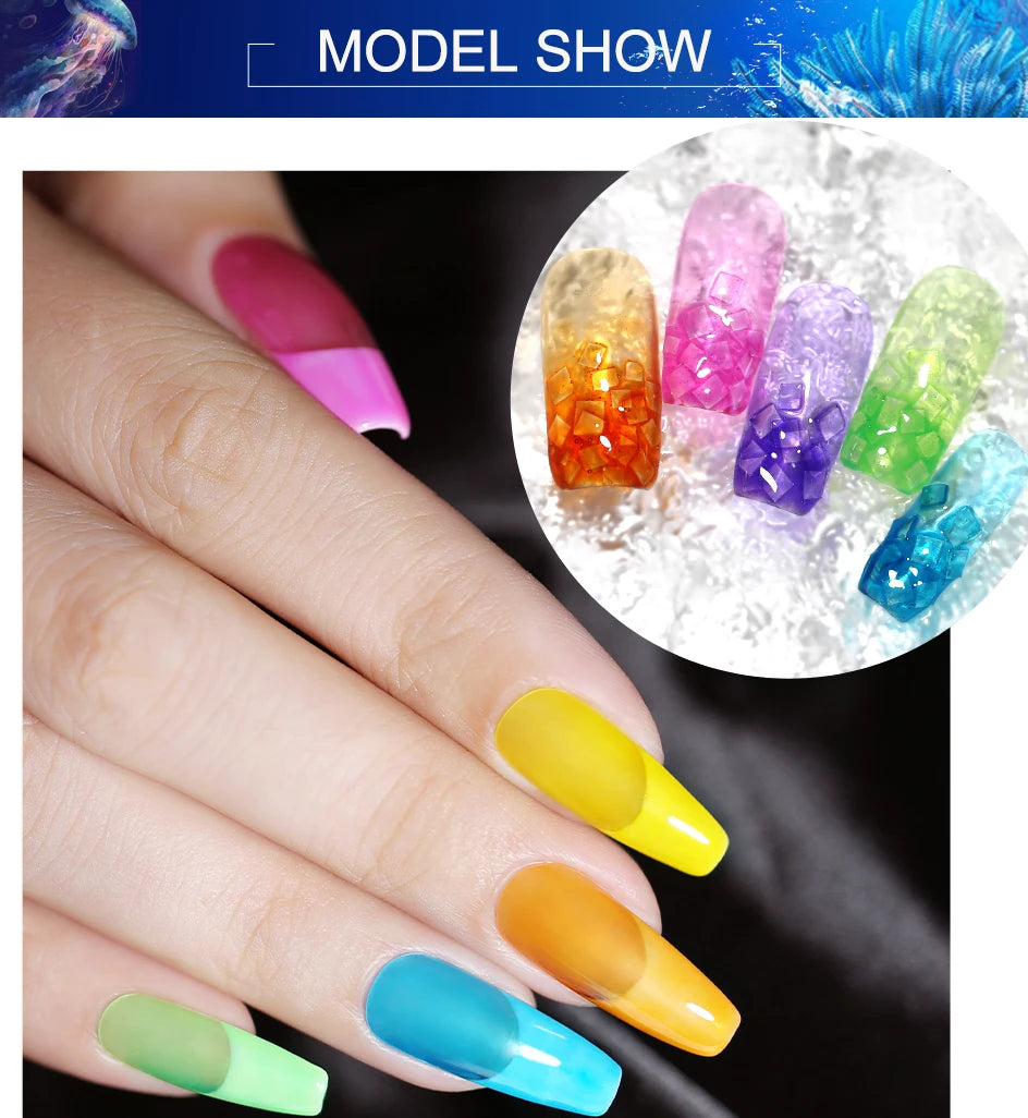 NAILCO 15ml Colorful Jelly Gel Nail Polish Gorgeous Color HEMA TPO FREE Soak Off UV LED Semi Permanent Long Wear Gel Varnish
