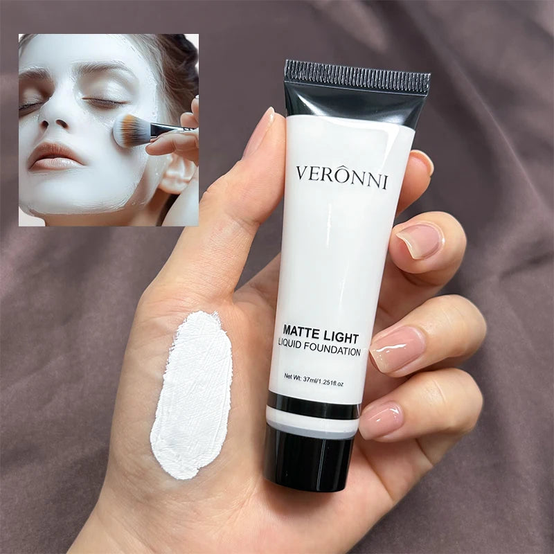 Halloween Pure White Makeup Foundation Mixable Pure White Foundation Adjuster Concealer Face Paint Makeup Clown COS Carnival