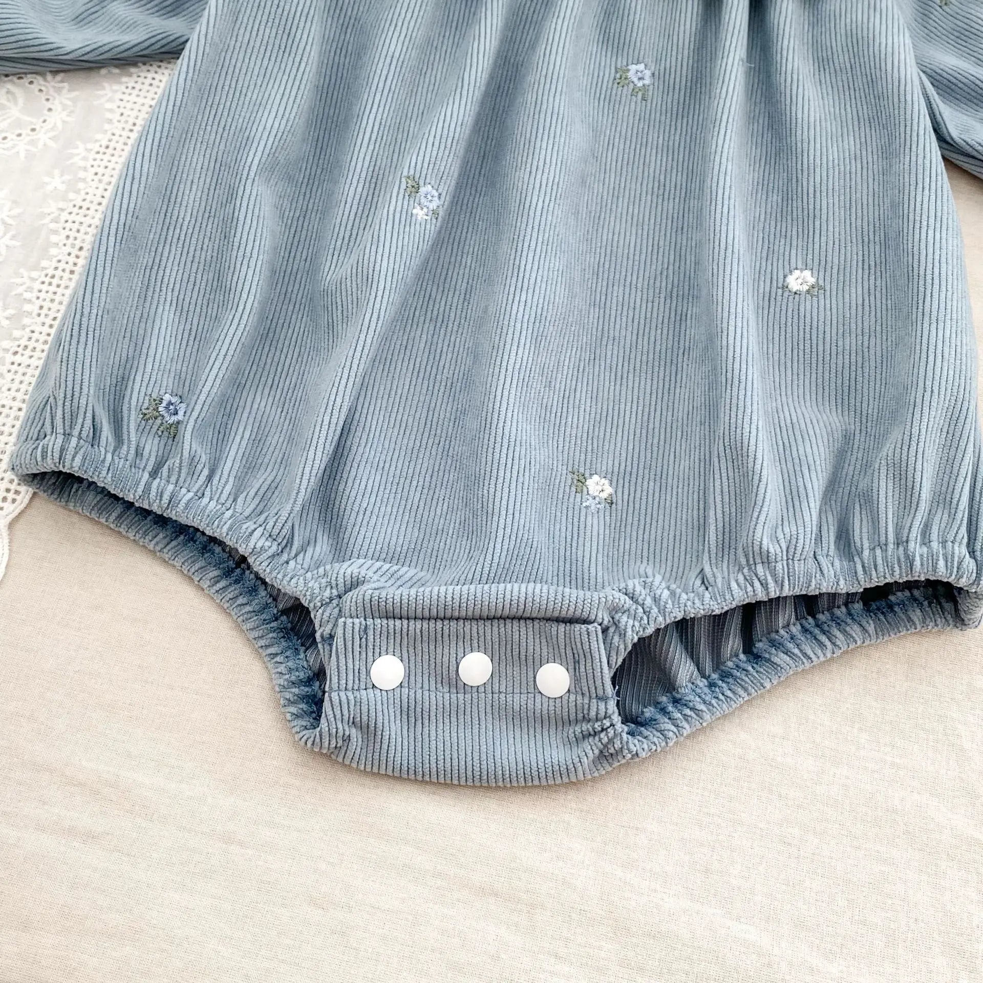 Floral Ruffle Baby Girl Romper