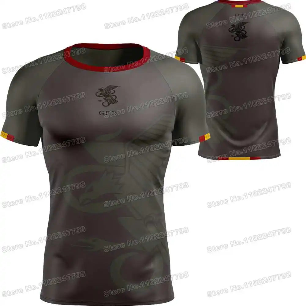 2025 Spain T Shirt Men Outdoor Shirts CNP Clothing Training Tops Downhill MTB Jersey Running Sportswear