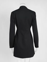 TITLE: Sophisticated Chic Blazer Dress Option