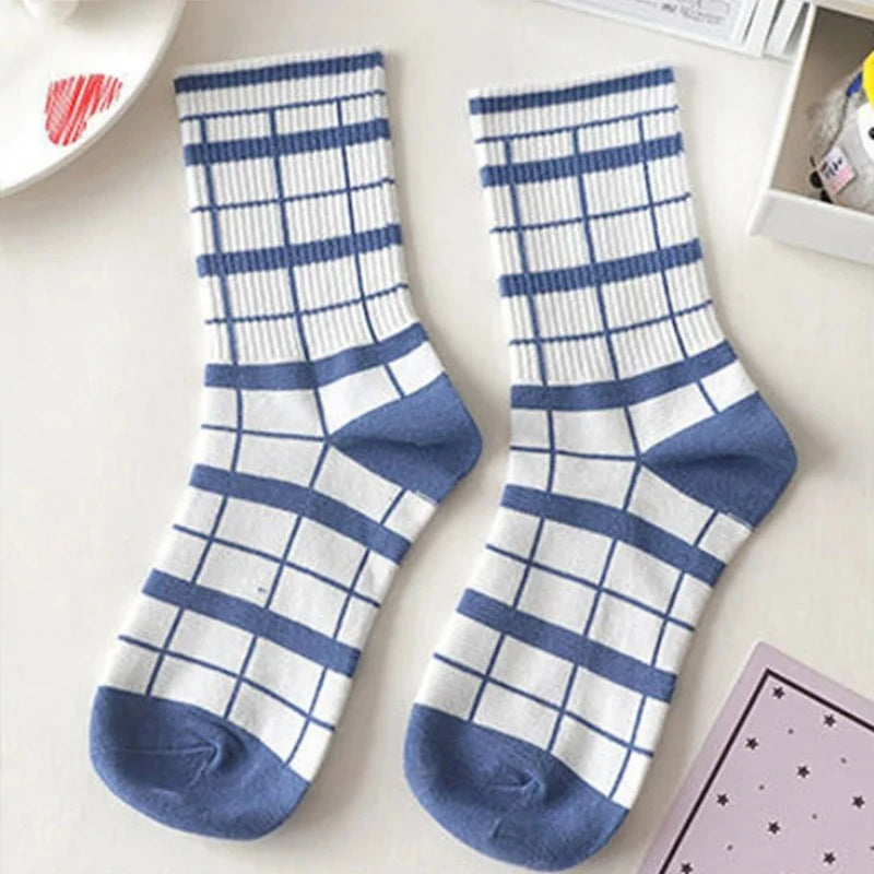 Striped Plaid Sport Socks