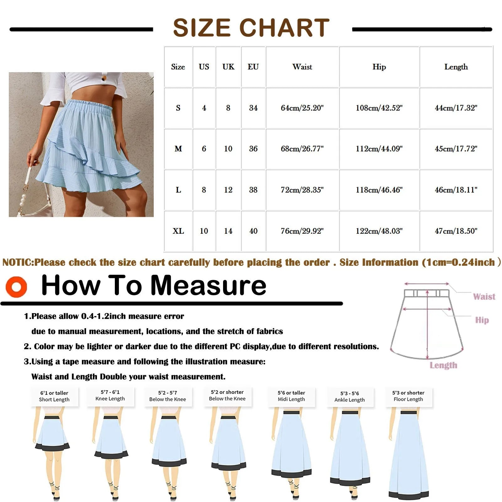 Skirt Fashion Ruffle Premium Edition