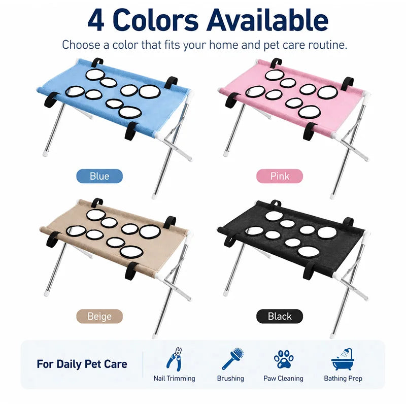 Pet Grooming Bed Portable Detachable Pet Bath Hammockstand Soft Breathable Mesh Support Rack Pet Drying For Cats And Small Dogs